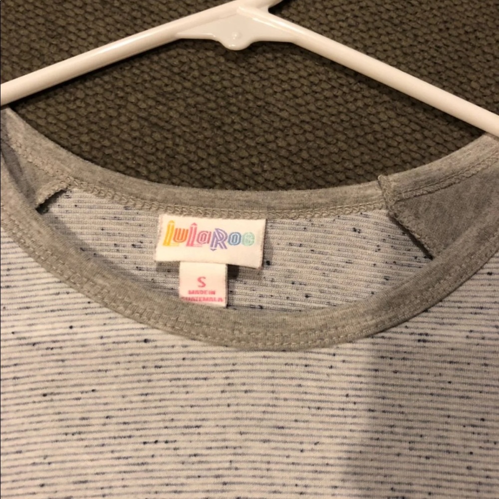 LuLaRoe Gray stripped randy small - Picture 2 of 3